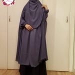 image of Purple Taupe Color Khimar