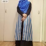 image of Vanilla Blue Stripe Koti