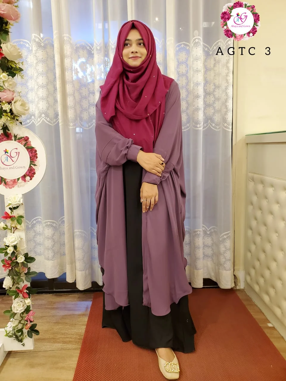 image of Spicy Pink Color Stylish Cape