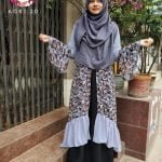 image of Printed Cloudy Blue Color Koti