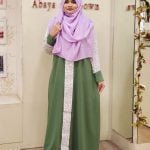Image of Bottle Green Non-Transparent Gown from Abaya and Gown