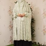 image of a woman wearing linen khimar