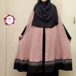 Image of Pink Cape by Abaya and Gown
