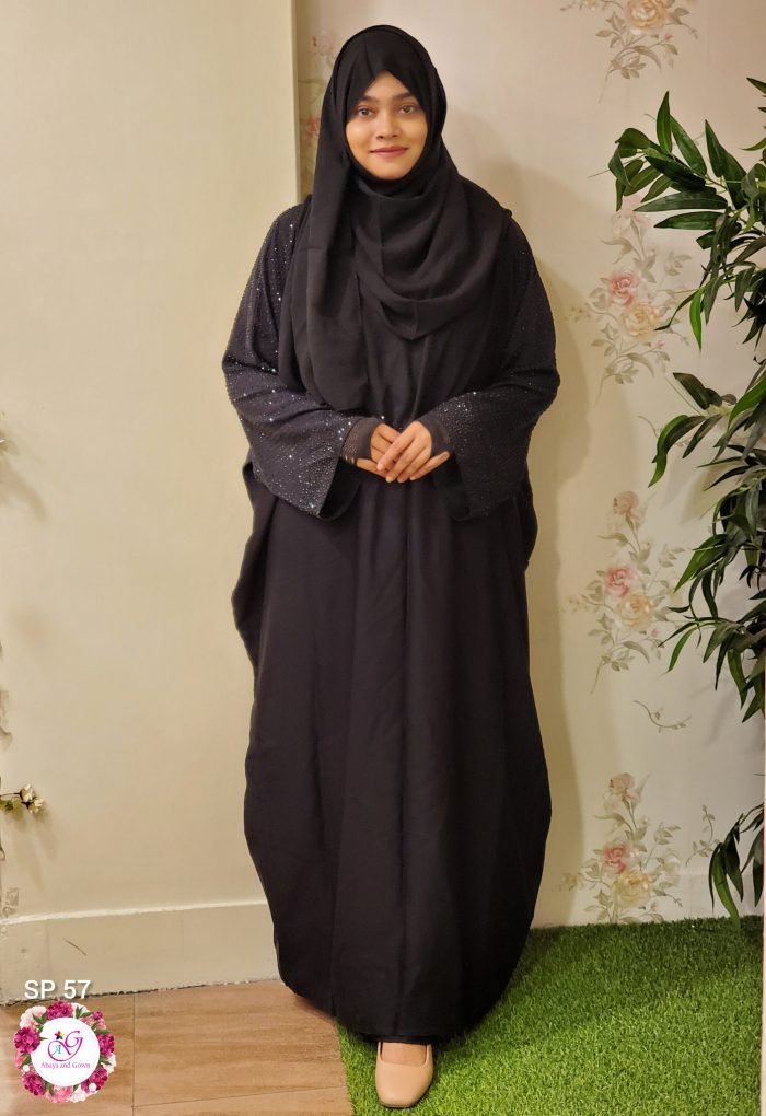 image of a woman wearing dubai abaya
