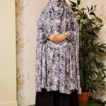 image of a woman wearing linen khimar