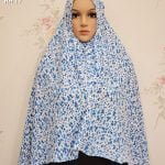 Image of Non transparent floral design hijab