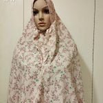 Image of Non transparent floral design hijab