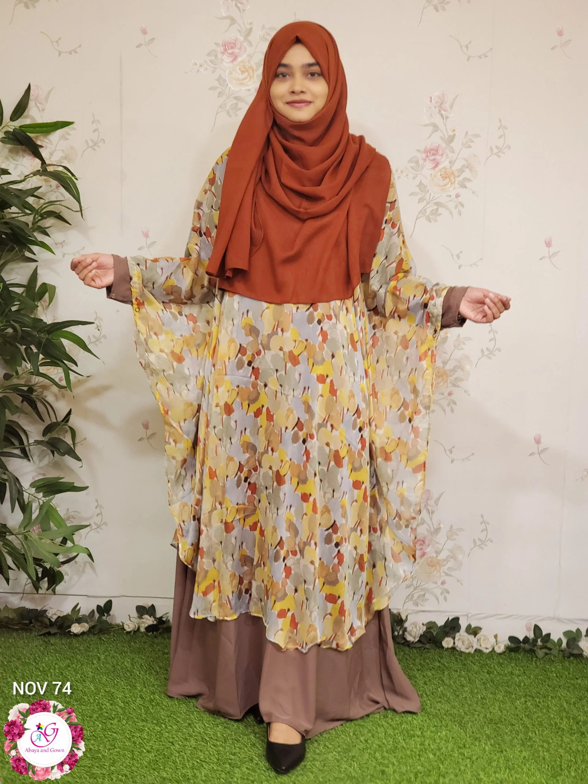 image of a woman wearing cape