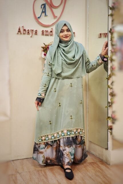 Image of Pastel Green Gown