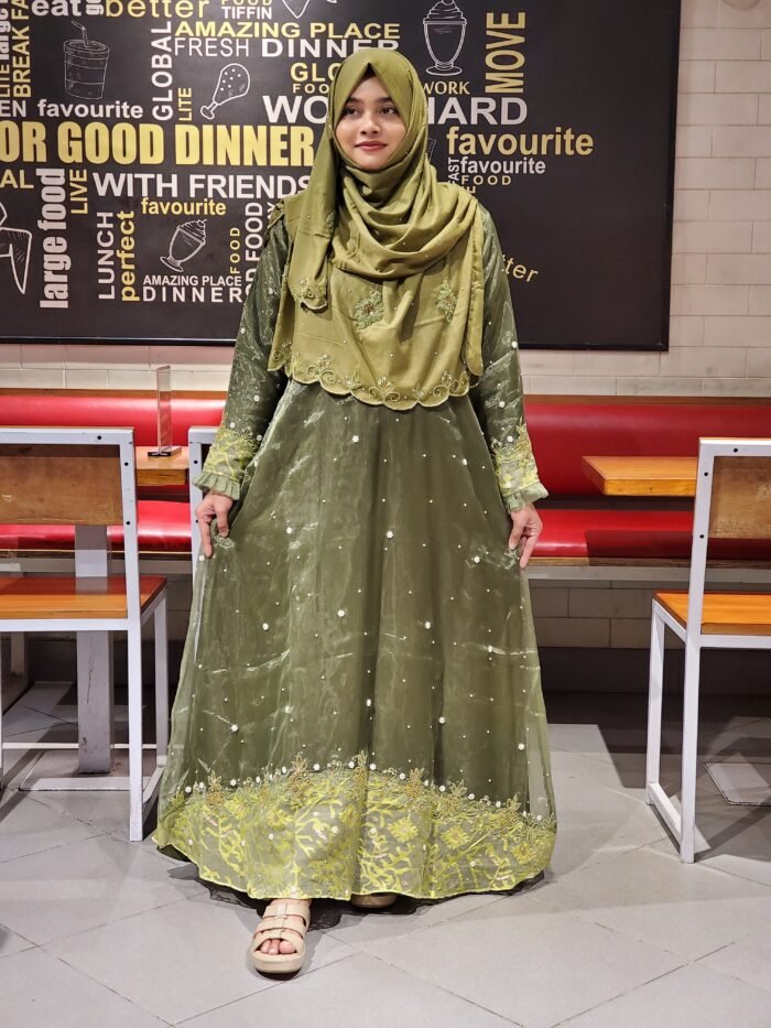 Image of Olive Color Gown