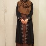 Image of black BMW embroidery kimono