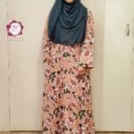 Image of floral design pink borkha