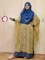 Image of floral design yellow cape