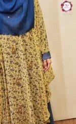 Image of floral design yellow cape