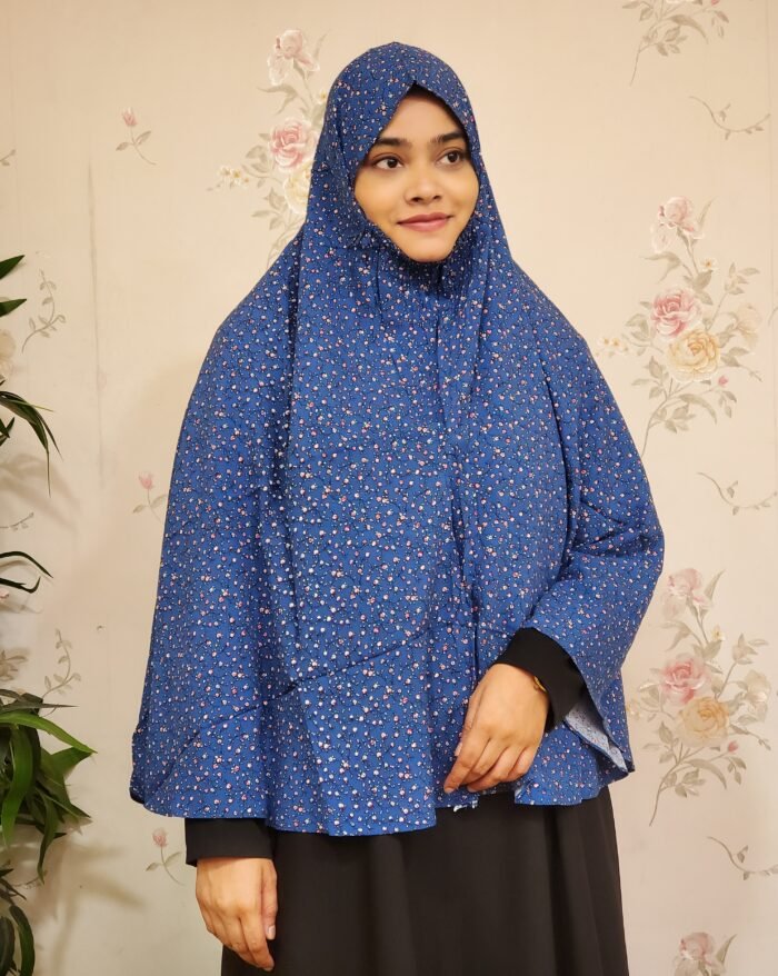 Image of Ready Blue Printed Hijab