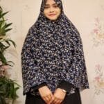 Image of Ready Black Printed Hijab