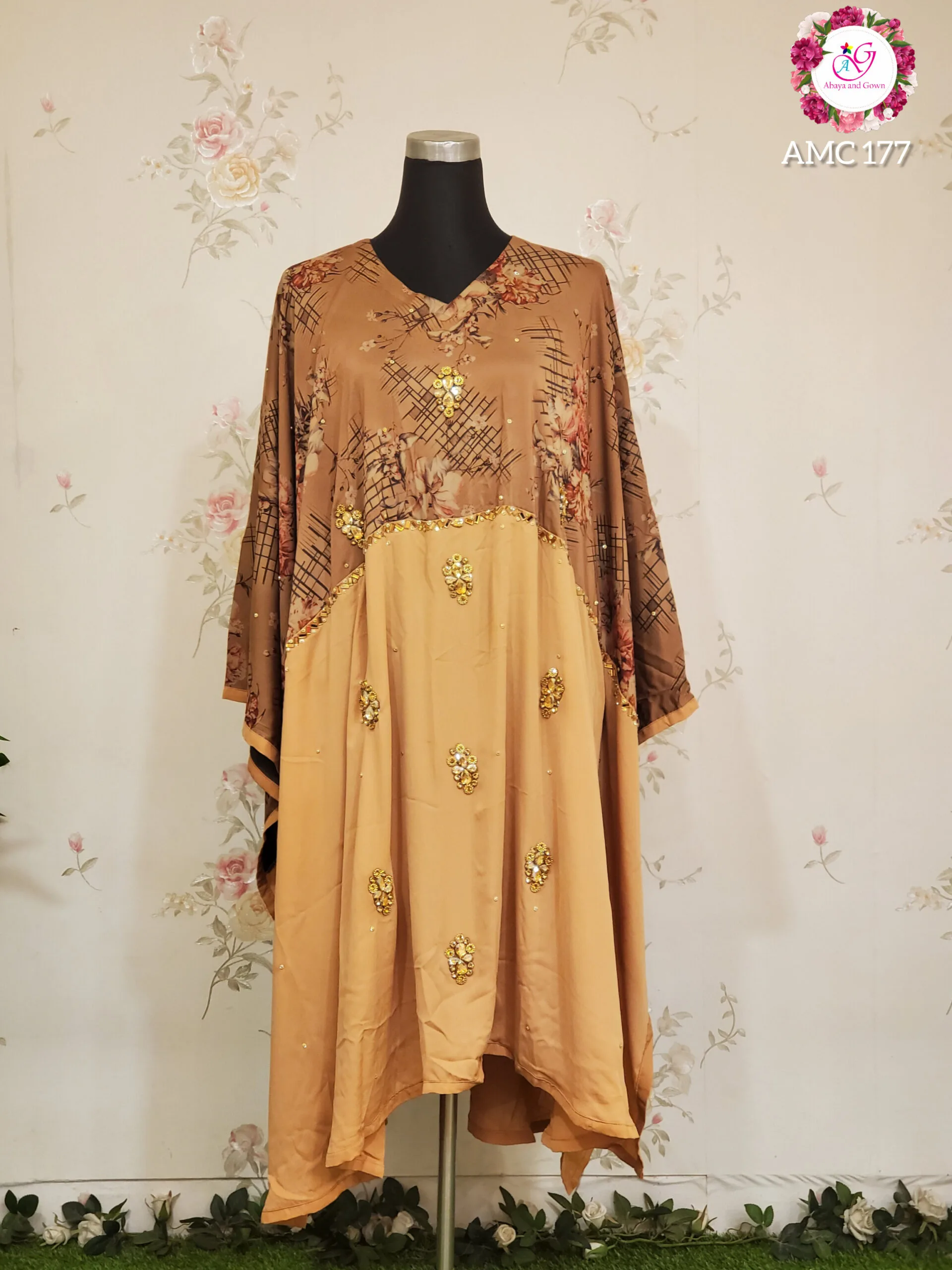 খুব সুন্দর নন-ট্রান্সপারেন্ট ফ্রি সাইজ স্টোন কেপ - Image 1