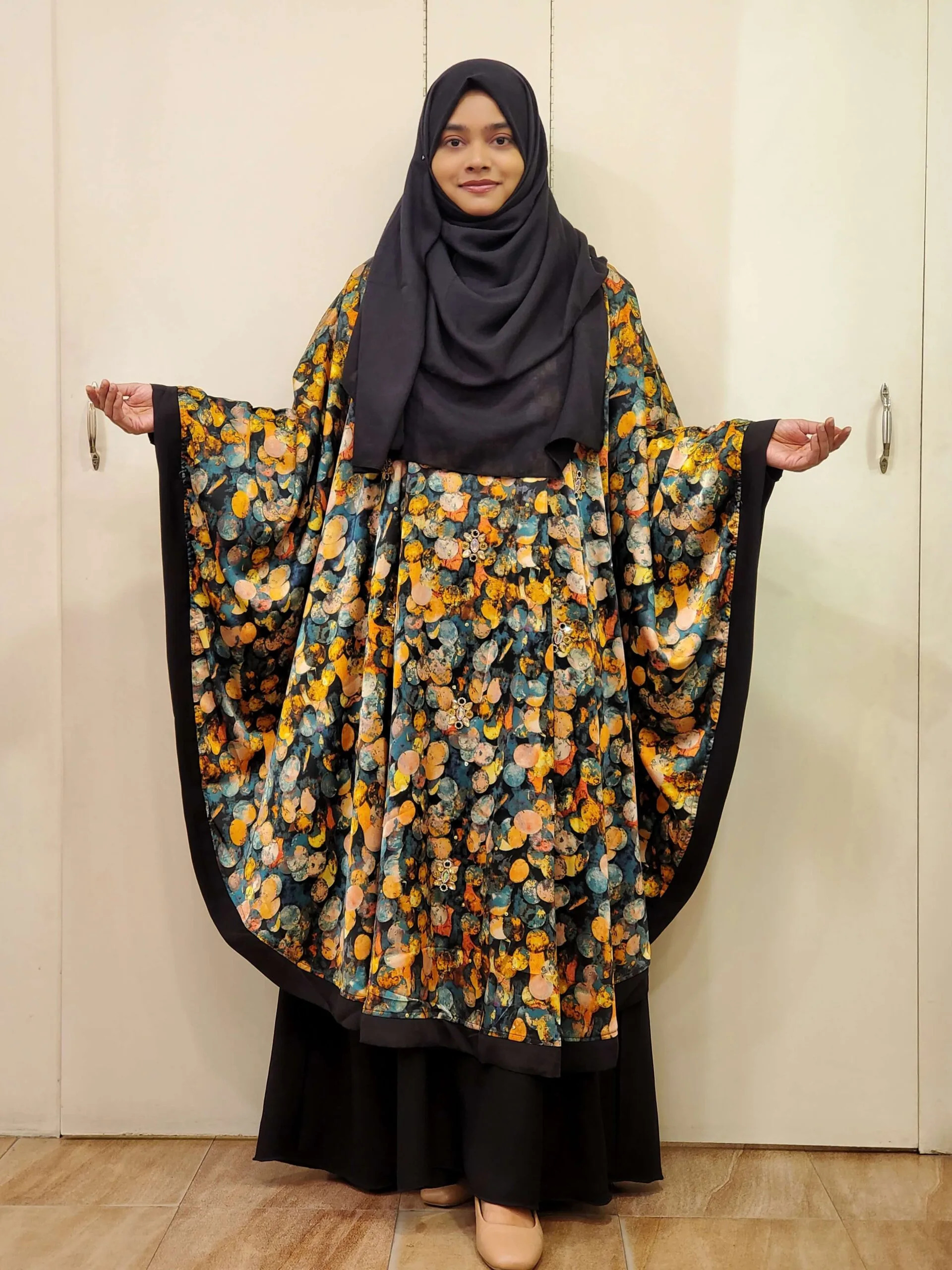 Image of stone work gorgeous abaya