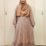 Image of Cashmellone Fabric Embroidery Borkha / Gown