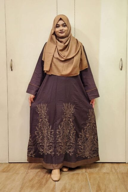 Image of Cashmellone Fabric Embroidery Borkha