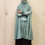 Made with soft non-transparent Korean crepe material. Free size. Niqab is attached. Hand elastic