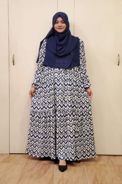 Image of Georgette Fabric Mermaid Gown