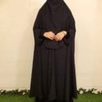 Non-transparent.Free size. Mixed fabric. Has a niqab.