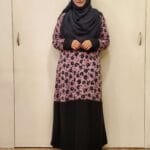 Image of Royal Georgette Print Print BMW Fabric Burka