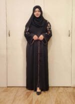 Image of Embroidery Work Authentic Dubai Abaya