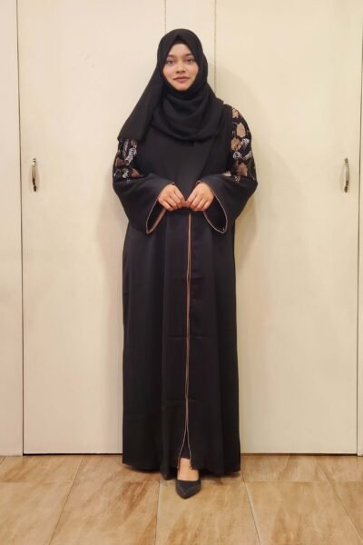 Image of Embroidery Work Authentic Dubai Abaya