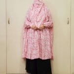 Image of Mixed Cotton Khimar with Floral Print