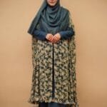 Image of pocket cape Georgette print