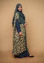 Image of Georgette print pocket cape