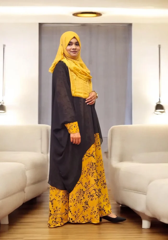 Image of Burka with Cape Set