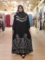 অ-স্বচ্ছ নরম BMW উপাদান এক অংশ বোরখা. - Image 3