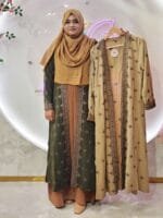 Premium Exclusive Silk Material Kimono With All over Embroidery work. - Image 3