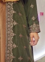 Premium Exclusive Silk Material Kimono With All over Embroidery work. - Image 4