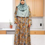 Image of Printed Pocket Burqa