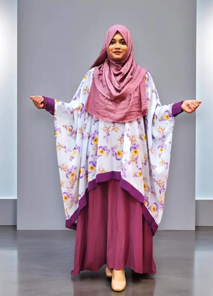 Image of Georgette Print Cape