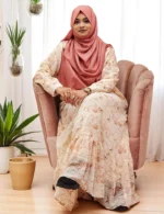 Image of Georgette Double Part Gown