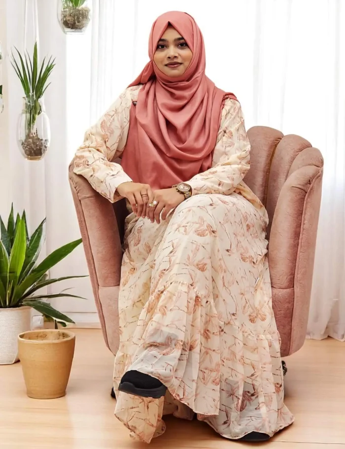 Image of Georgette Double Part Gown