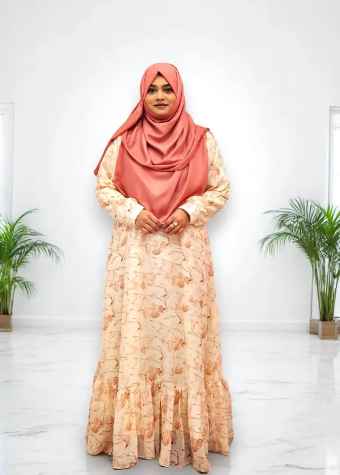 Image of Georgette Double Part Gown