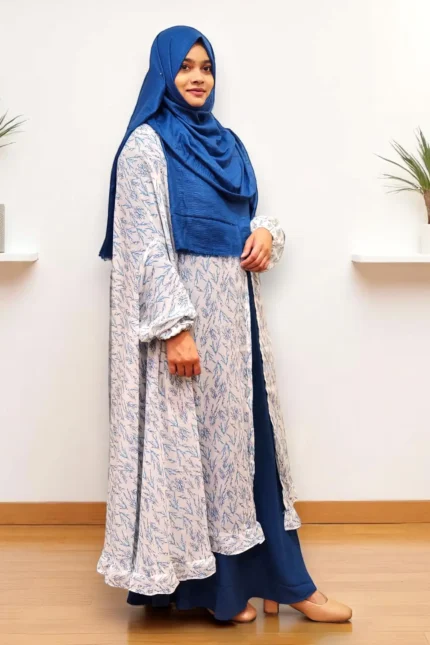 Image of Georgette Floral Fusion Cape