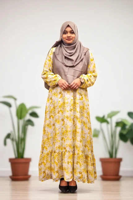 Image of Georgette Double Part Gown