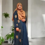 Image of Georgette Embroiderey Kimono