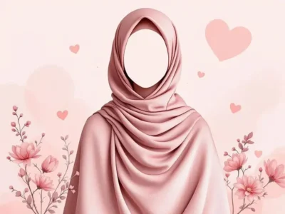 π§ How to Choose the Right Khimar for Your Face Shape and Body Type 8 Image of Heart-Shaped Face woman wear khimar
