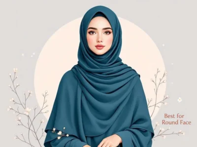 π§ How to Choose the Right Khimar for Your Face Shape and Body Type 5 Image of Round Shape Face