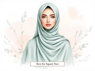 π§ How to Choose the Right Khimar for Your Face Shape and Body Type 7 Image of Square Face wear khimar