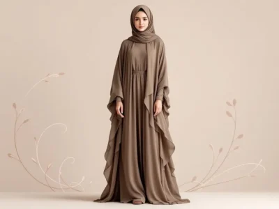 π§ How to Choose the Right Khimar for Your Face Shape and Body Type 10 Image of Tall or Slender Body Type