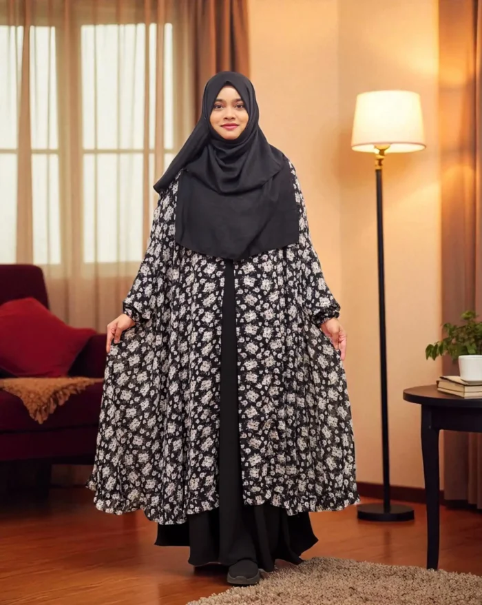 Image of Printed Georgette Fusion Cape